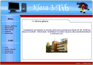 Klasa 3 Tib - technik informatyk - matura 2009r. - strona po aktualizacji we IX.2007r.