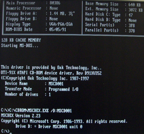 Uruchamianie komputera klasy IBM PC z systemem operacyjnym MS-DOS